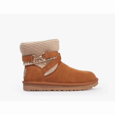 Botas UGG Purl Strap Mulher Marrom | PT-HDRZQ